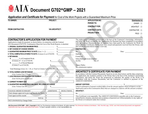 aia document g702